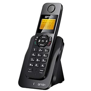 Ornin D1005 Schnurloses Telefon zu Hause, ECO-Technologie, Gummiöleinspritzung (Einzelpackung)