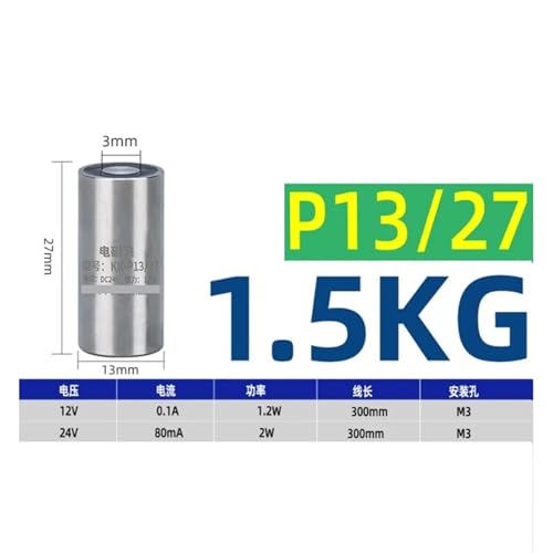 Électroaimant rond P13/27 DC 24V ventouse de levage industriel traction