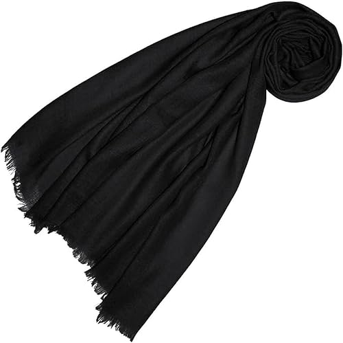 Lorenzo Cana Pashmina Damen Schal Schaltuch 100% Kaschmir Kaschmirschal Kaschmirtuch Schwarz 7831777