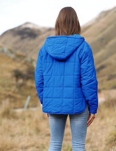 AMEBELLE Women's Oversized Hooded Puffer Jacket Quilted Jackets for Women Lightweight Winter Warm Padded Hoodies Coat