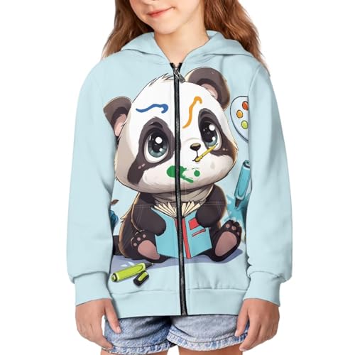 Xoenoiee Y2K Zip Up Hoodies for Kids Long Sleeve Hooded Sweatshirt Jackets for Girls Boys 5
