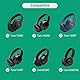 GEEKRIA QuickFit Audio Kabel Kompatibel mit JBL E45BT E50BT E55BT E35 E40 E40BT, JBL E65BTNC, TUNE 600BTNC Kopfhörer, 2.5mm AUX Ersatz-Stereokabel (1.2m)