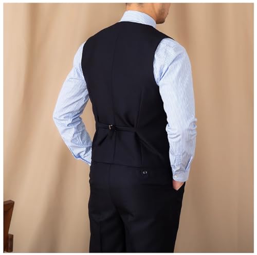 Men's Suit Vest Business Formal Slim Fit Double Breasted Suit Vests Dress Waistcoat Wedding Business Prom4