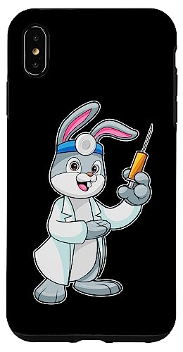 Conejo Doctor Espejo frontal Carcasa para iPhone XS Max