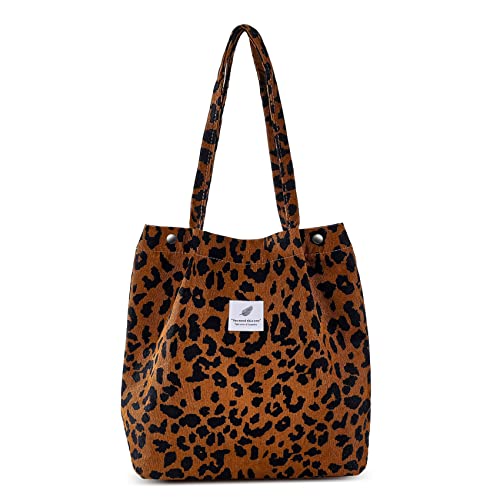 Molirex Große Größe Cord Umhängetasche Damen, Mode Damen Umhängetaschen große Kapazität, Ideal für Alltag, Einkaufen, Schule, Ausflüge und Arbeit