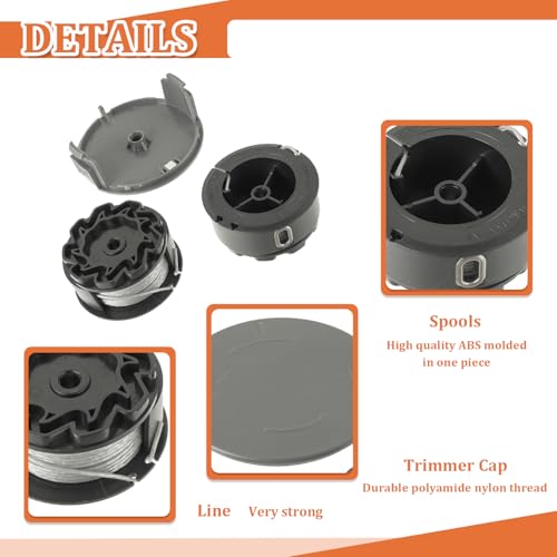 Trimmer spool pour Bosch UniversalGrassCut 18 18-26 pack 6 bobines - 4