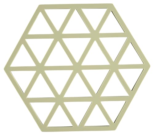 Üçgen Silikon Altlük, 250 °C'ye Kadar Isıya Dayanıklı, Bulaşık Makinesinde Yıkanabilir, 16 x 14 cm, Matcha Green