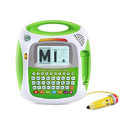 LeapFrog Mr Pencil Scribble Scrivi e Leggi, Giocattolo per 3 anni, Impara Numeri, Forme e Parole, Pratica Scrittura, Regalo Interattivo per Bambini dai 3 ai 4 ai 5 anni in su, Versione Inglese