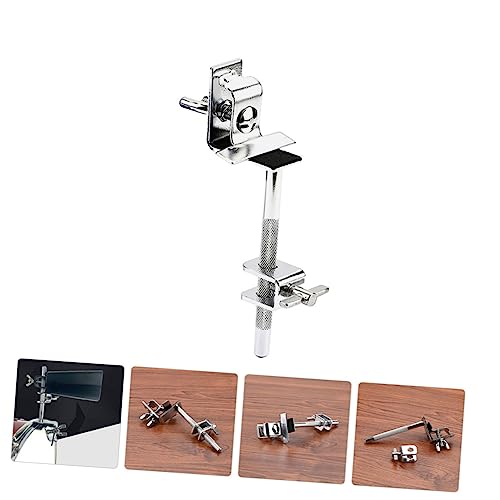 Clip sencillo para cowbell con extensión, abrazadera duradera para batería para instrumentos de percusión, fácil de instalar, soporte multifunción para bombo, manufactura fina para uso práctico miniatura 5