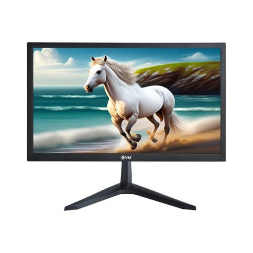 Image of EVM 19 Inch (48.26 Cm) Grand Series LED Monitor | HD+ 1440x900* | HDMI & VGA Ports | 5ms Response Time | Slim Design & Wall Mountable | Black | 1 Year Warranty (EVM-195-Grand-LED)
