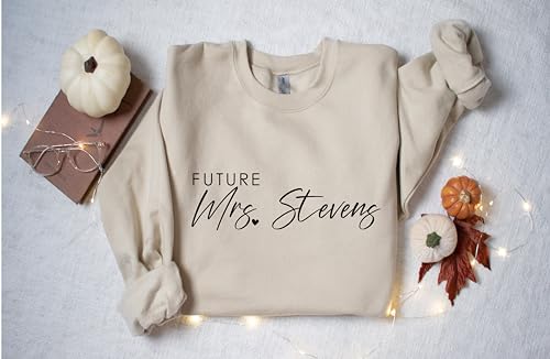 Future Mrs sweatshirt, Custom Mrs sweatshirt, Personalized Future Mrs sweatshirt Fiance sweatshirt Engagement Gift sweatshirt Bride Gift sweatshirt Bride to be sweatshirt4