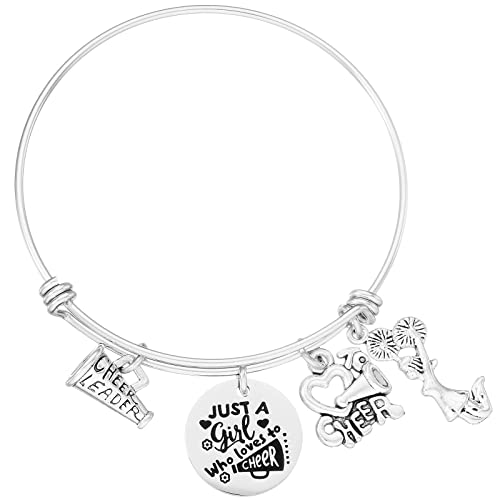 HUTIMY Cheerleading Gift for Cheer Team Women Bracelet Present Ideas Teens Cheerleading Bracelets Cheer Bracelet