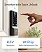 eufy Security Smart Lock C220, Fingerprint Keyless Entry Door Lock, Built-in Wi-Fi, App Remote Control, Front Door Smart Lock Deadbolt, 8Months Battery, Reliable Power, IP53 Waterproof, BHMA Grade 3
