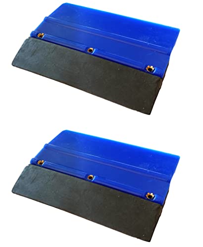 Image of Steko (2 Pieces) 10cm Rubber Lamination Applicator Wiper Multipurpose Use for Screen Guard, Mobile, Wallpaper, Window Film Lamination