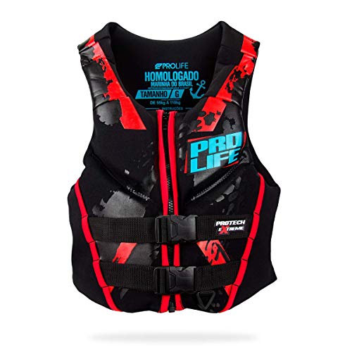Colete Neoprene Homologado Prolife Protech Extreme Vermelho