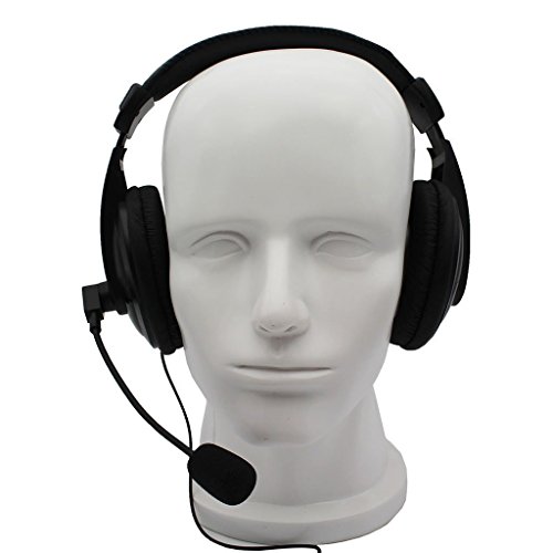 Goodqbuy® Professional Noise Cancelling Radio Overhead Headsets Headphones With Vox-Ptt Boom Mic For Motorola Mh230R Mt350R Mt352R Ms355R Mr355R Talkabout 2 Two Way Radio Walkie Talkie 1-Pin #TOP1