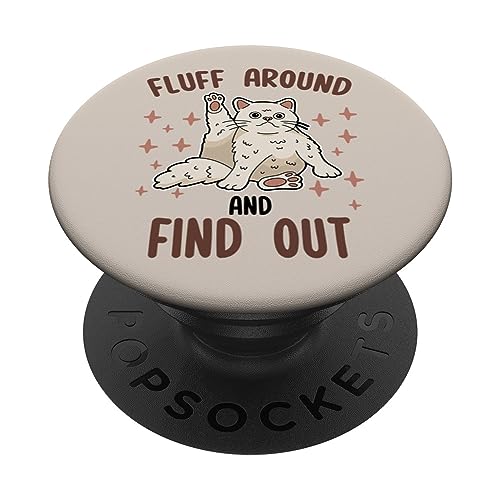 Sassy Cat: juegos de palabras, divertido humor para adultos, habla y descúbrelo PopSockets PopGrip Intercambiable