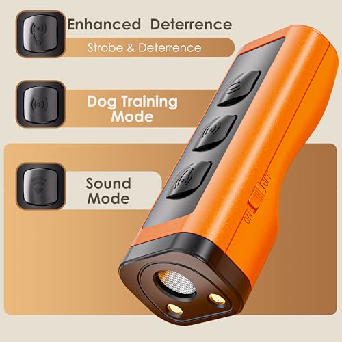 Image of VUL Dog Bark Deterrent Devices,Anti Barking Device for Dogs(Own Or Neighbour'S Dog), Long Range Ultrasonic 50ft, Alternative to Painful Dog Training Collars and Bark Collars,Dogs Training