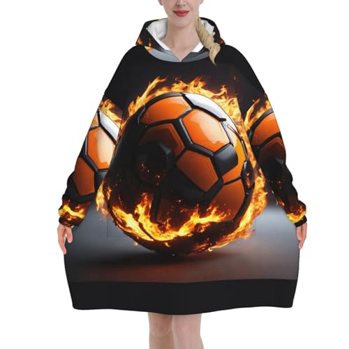 Couverture surdimensionnée football pour vos soirées match sur le canapé