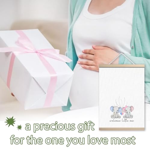 Image of Woodland Baby Shower Decorations, Gender Reveal Elephant Theme Boy or Girl Voting, Baby Gender Reveal Games Voting Board, Welcome to The World