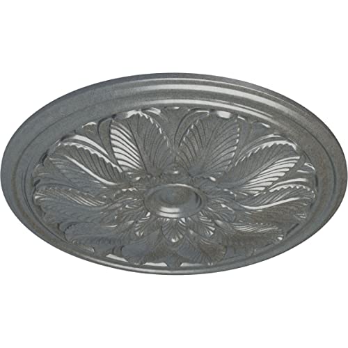 Image of Ekena Millwork CM22BOPLS Bordeaux Ceiling Medallion, Platinum