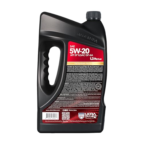 Image of SAE 5W-20 Full Synthetic Motor Oil API SP ILSAC GF-6A 5 Quart Jug