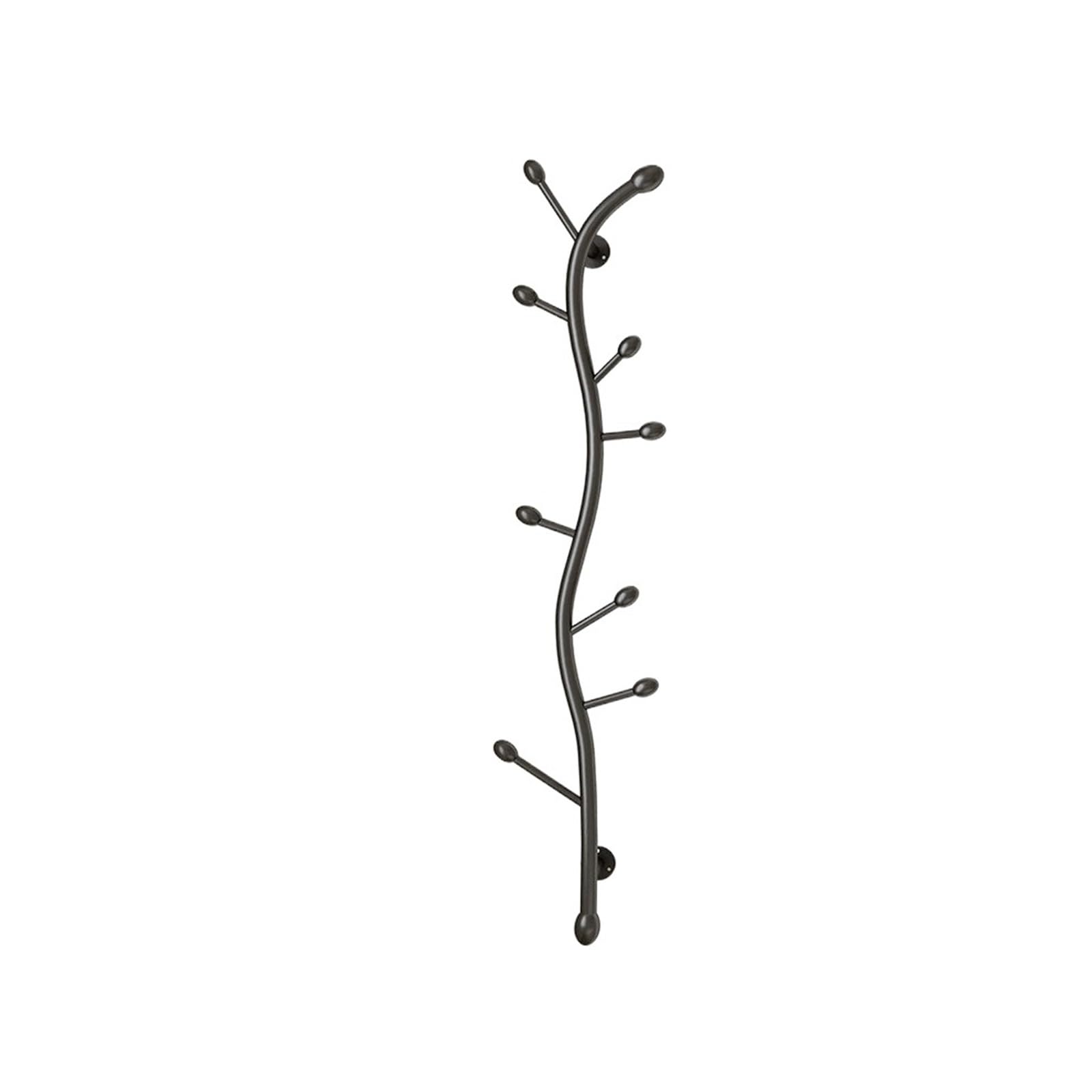 xN4gU9jf3c Bedroom Wall-Mounted Coat Rack, Creative Hooks, Vertical Wardrobe Storage(Black)