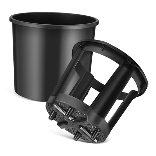 UKCOCO Secchio per Coltivazione Patate Doppio Strato in Plastica Nera da 29 Cm Supporto per Piantare Verdure, Accessorio per Giardinaggio Compatto e Resistente per Orto Domestico