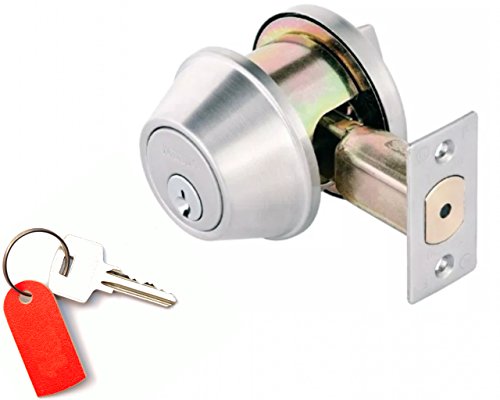 Door Dead Bolts : Single Cylinder Keyed - Commercial Grade 2 : Restricted High Security Key Lock : Keyed Alike When Several Purchased Per Order : By Toledo #TOP9