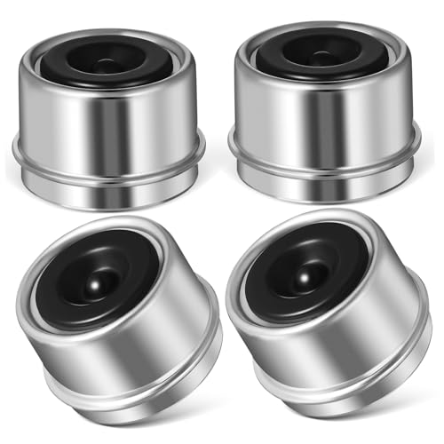 Cache-poussière pour roulement de remorque Ciieeo en acier durable | Pack de 4 caps