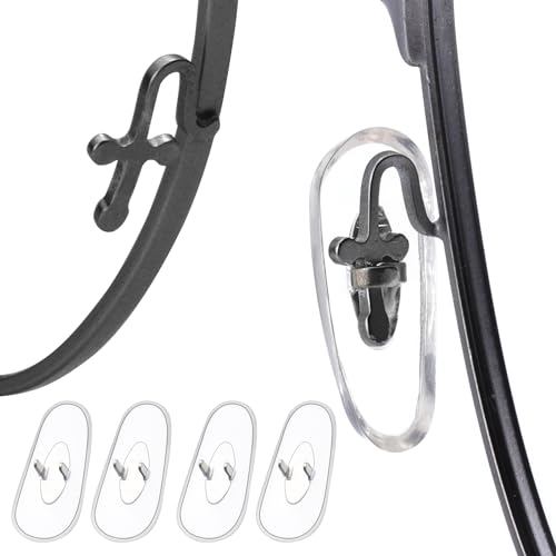 Image of Clear Soft Silicone Replacement Nose Pads for Ray-Ban Aviator RB3025 /RB3026 /RB3030 /RB3211 /RB3362 /RB3445 /RB4175