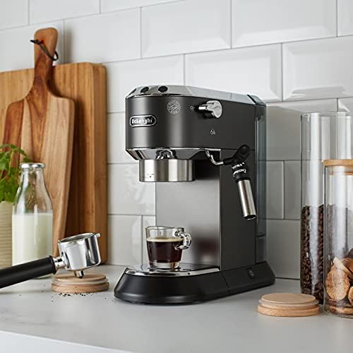 قیمت و خرید Delonghi EC685.B DEDICA پمپ 15 بار قهوه ساز اسپرسو، سیاه، 220  ولت (برای ایالات متحده آمریکا - بند ناف اروپا) برند De'Longhi | مالتینا