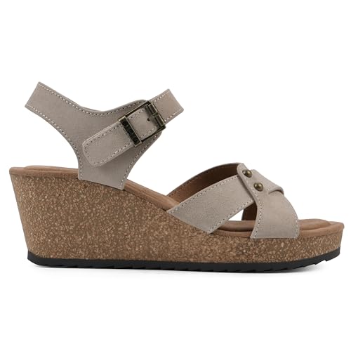 WHITE MOUNTAIN Women's Prezo Wedge Sandal3