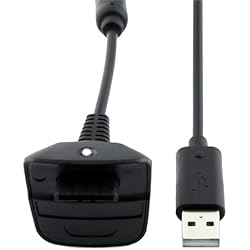 Cargador De Xbox 360 Precio USB CABLE DE CARGA NEGRO PARA MANDO CONSOLA INALAMBRICO WIRELESS XBOX 360