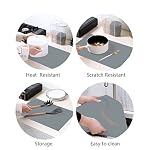 emolife Extra Thick Silicone Mats for Kitchen Counter, 23.6"x15.7", Grey - Image 6