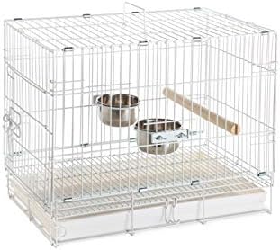 Prevue Hendryx Travel Bird Cage 1305 White, 20-Inch by 12-1/2-Inch by 15-1/2-Inch