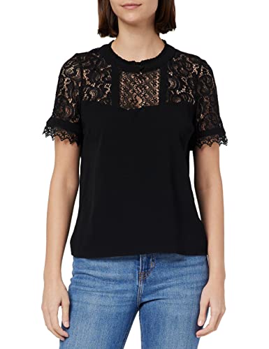 Naf Naf Damen Dana Mc Bluse, Schwarz, Large Cover