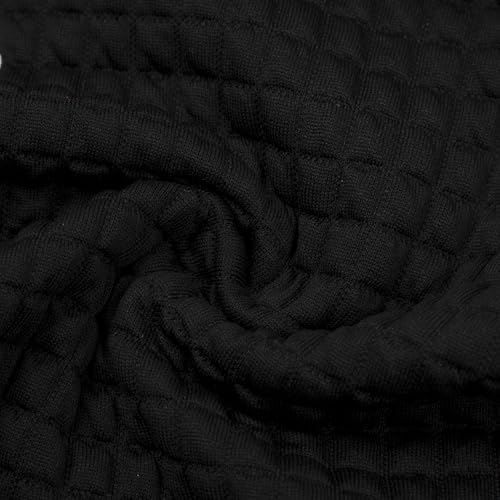 MNLYBABY Dog Mom Hoodies Women Dogs Paw Graphic Sweatshirts Hooded Pullover Pets Lovers Waffle Knit Tops Black