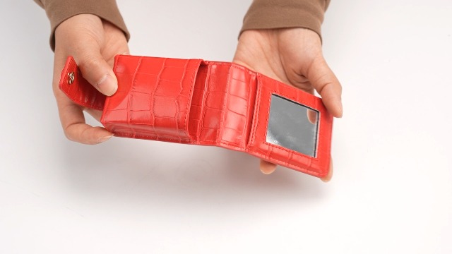 Amazon.com: PU Leather Lipstick Case with Mirror - Portable Makeup