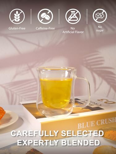 Image of TeeLux Ginger Turmeric Decaf Green Tea, Smooth Taste, Honey Aroma, 100 ct