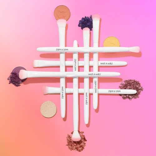 Image of wet n wild Eyeshadow Brush,Precision Blending Application,Soft Synthetic Fibers,Ergonomic Handle for Comfortable Precision Control,(Pack of 2)