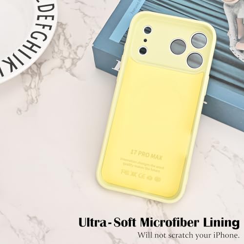 Newseego for iPhone 17 Pro Max Magnetic Case, Cute Soft Liquid Silicone Case for Women Girls Men Anti-Scratch Anti-Drop Shockproof Bumper Full Camera Lens Protection Cover for iPhone 17 Pro Max-Yellow by Newseego - Used condition - Image 7