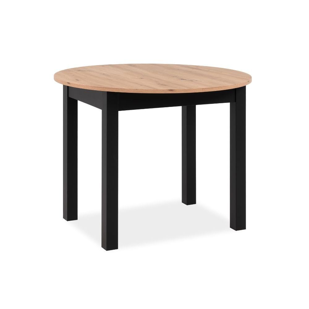 UNVOLLSTÄNDIG 003607 Auszugstisch COBURG 100 Artisan Oak Nb. / schwarz, FI003607