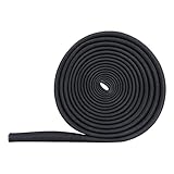 WISAUTO High Temp Black Auto Heat Sleeve Fiberglass Adjustable Heat Shield Black Color 5FT X 20MM(3/4'')