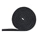 WISAUTO High Temp Black Auto Heat Sleeve Fiberglass Adjustable Heat Shield Black Color 5FT X 20MM(3/4'')