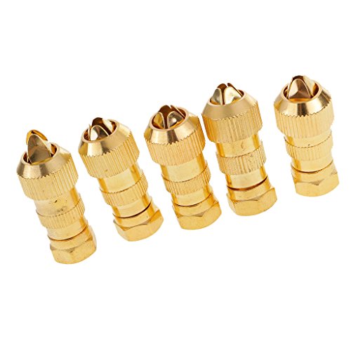 Big Shoppe Store Generic 5Pieces F Male Plug Connector Assembly Type for RG6 RG59 TV Antenna Coax Cable