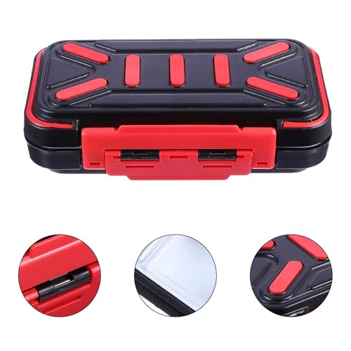 Organizador de Caja de Equipamiento para Pescar con Tapa ABS Negro miniatura 5