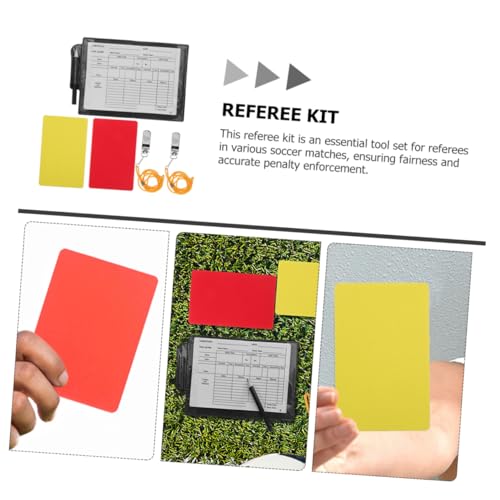 Kit profesional para árbitro con tarjetas y silbato miniatura 6