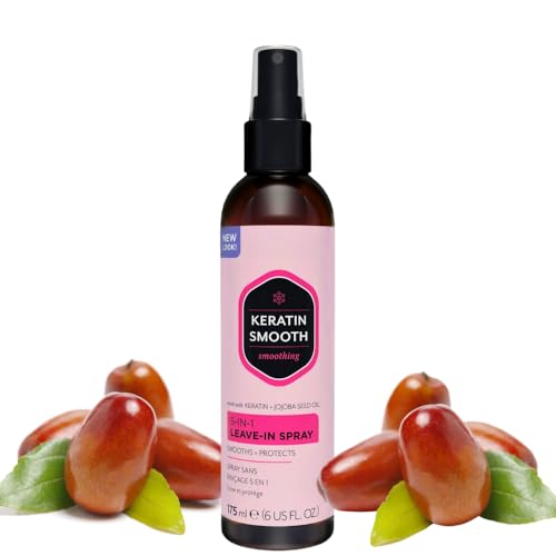 5-in-1 Keratin Leave-In Hair Treatment Spray, 6 fl oz, for Frizzy and Color-Treated Hair