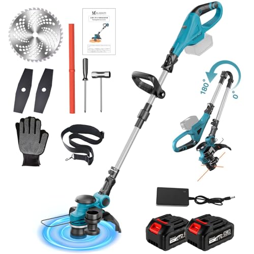 充電式 草刈り機【2025年強化版】18vバッテリーを対応 ブラシレスモー...